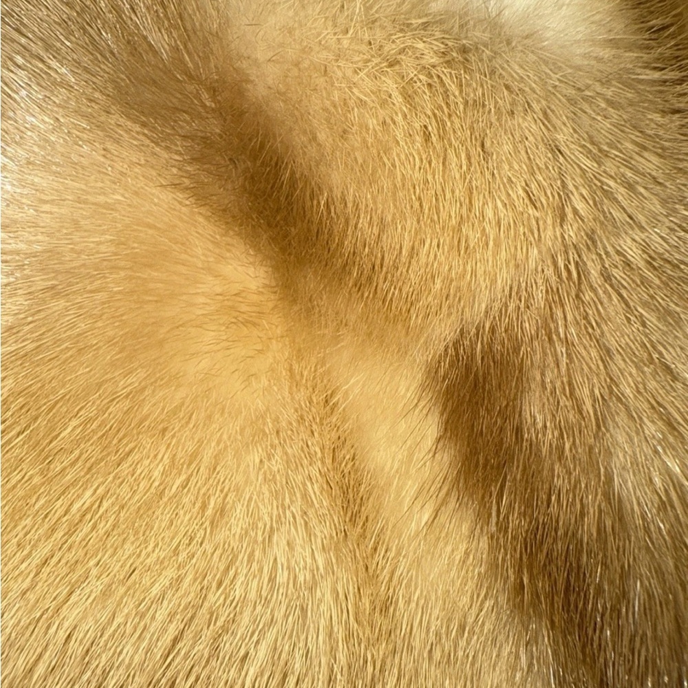Lane Bryant Blonde Mink Fur Bolero Capelet Shrug M Old Money Glam Rare Vintage — image 8 of 8